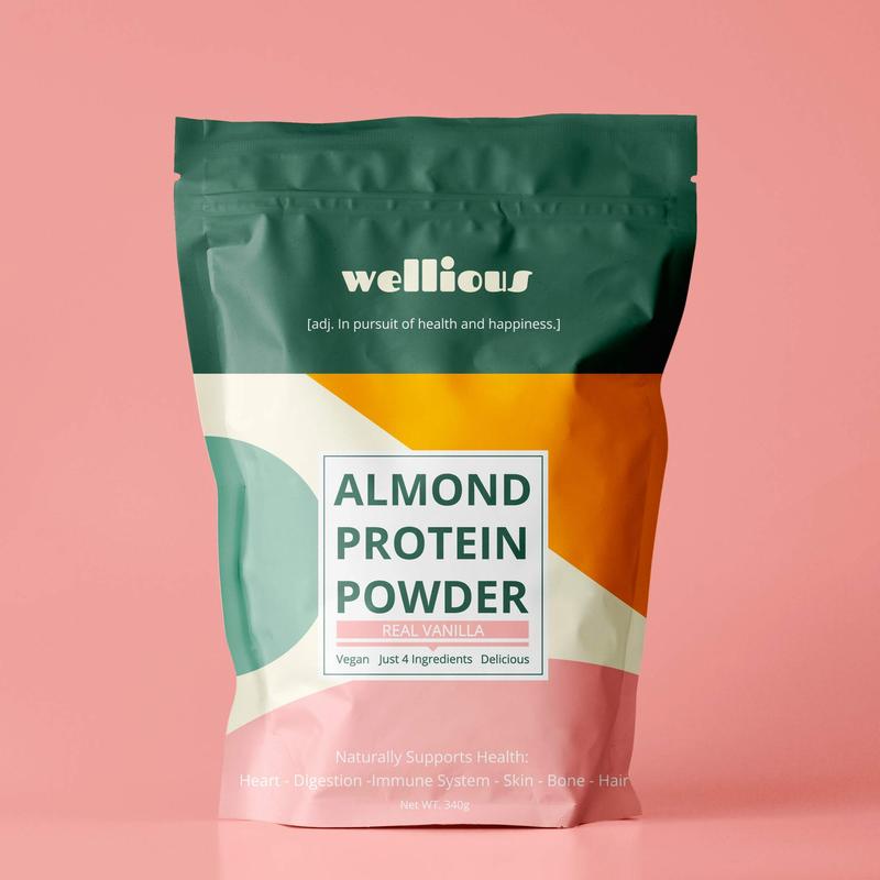 Wellious Protein Powder - Real Vanilla - Vegan, Plant-Based, Clean Label, Keto, Dairy-Free, Fiber, For Health and Fitness