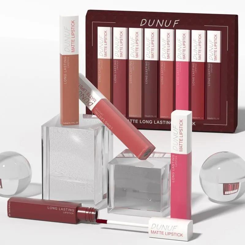 查看[8-Piece 8-Shade Matte Liquid Lipstick Set, Long-Lasting Smudge-Proof ...