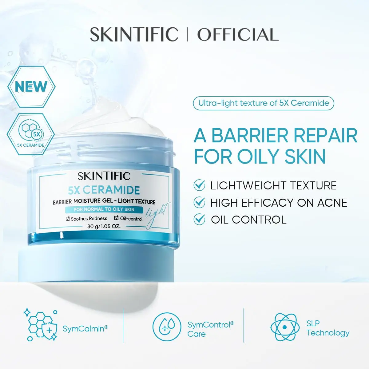 5X Ceramide Barrier Moisturizer Light Texture Gel 30g