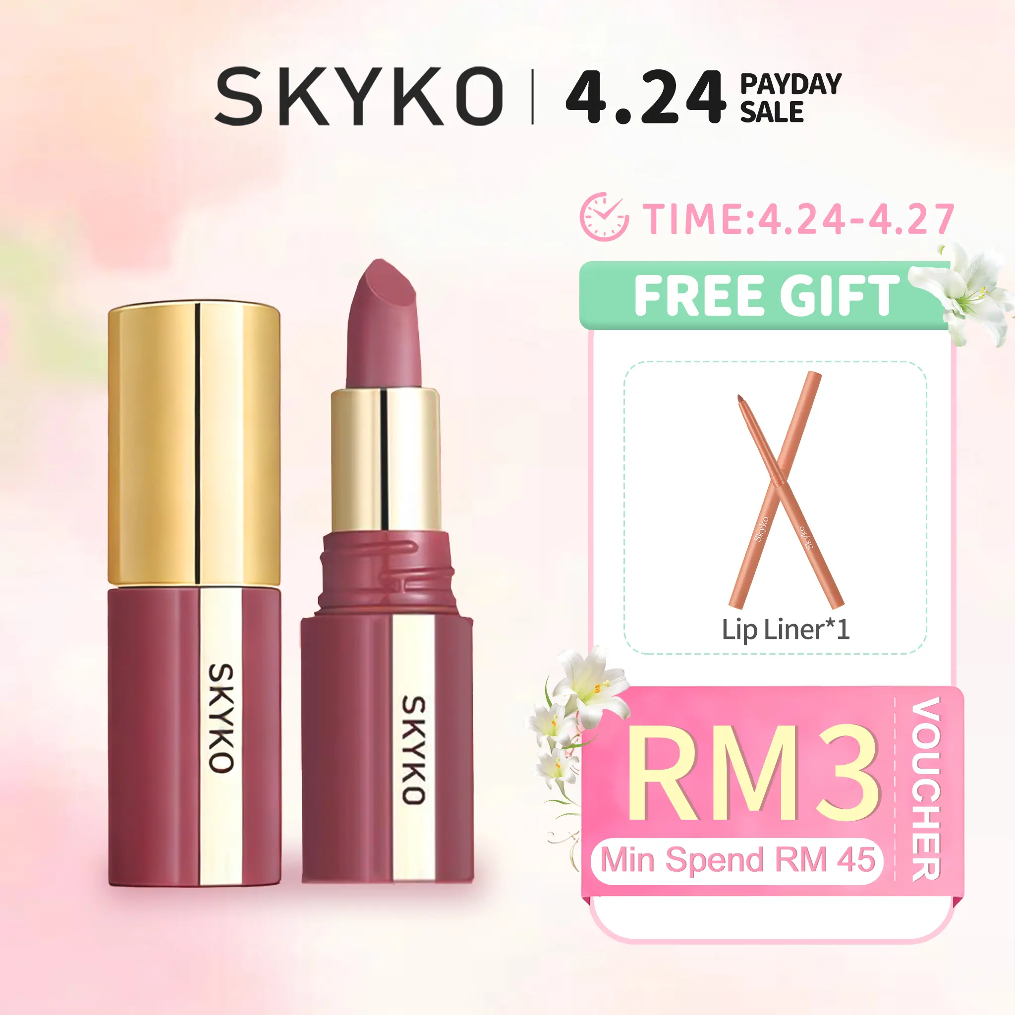 Skyko Skyko Matte Lipstick Long Lasting Non-Stick Cup Wa TikTok爆款商品分析 - GMV ...