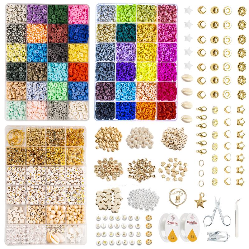 查看[Clay Beads Bracelet DIY Kit - 14,800pcs 6mm Polymer Clay Beads Set ...