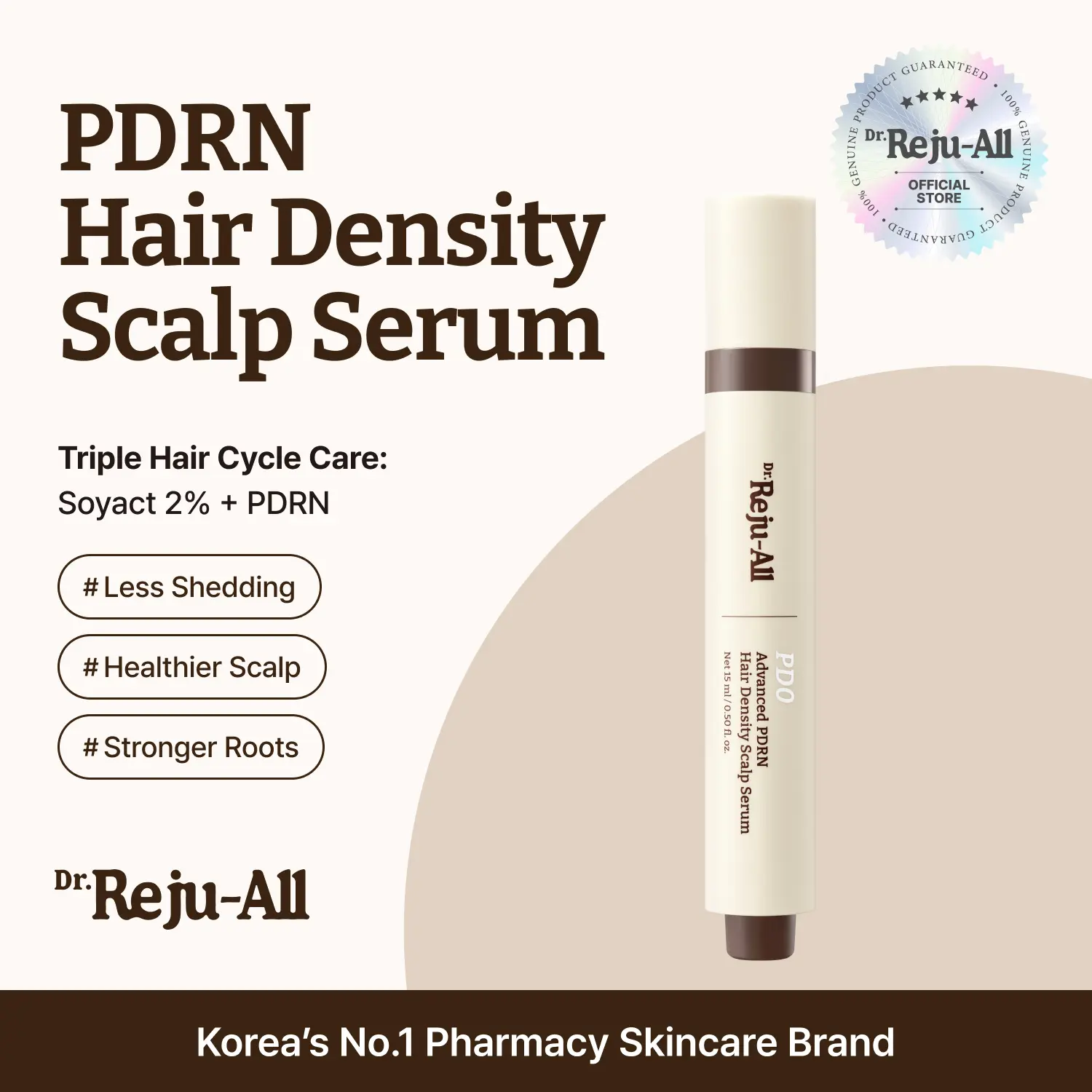 Dr.Reju-All Advanced PDRN Hair Density Scalp Serum 0.5 Fl Oz