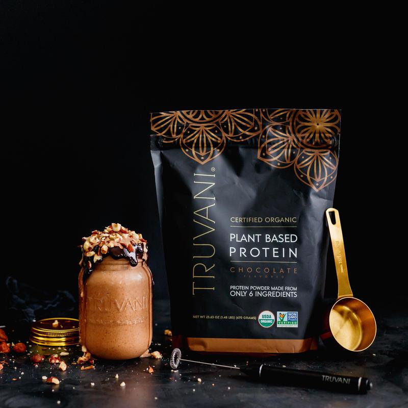 Trivani 查看[Truvani Vegan Protein Powder with Jar, Frother & Scoop Bundle - 20g ...