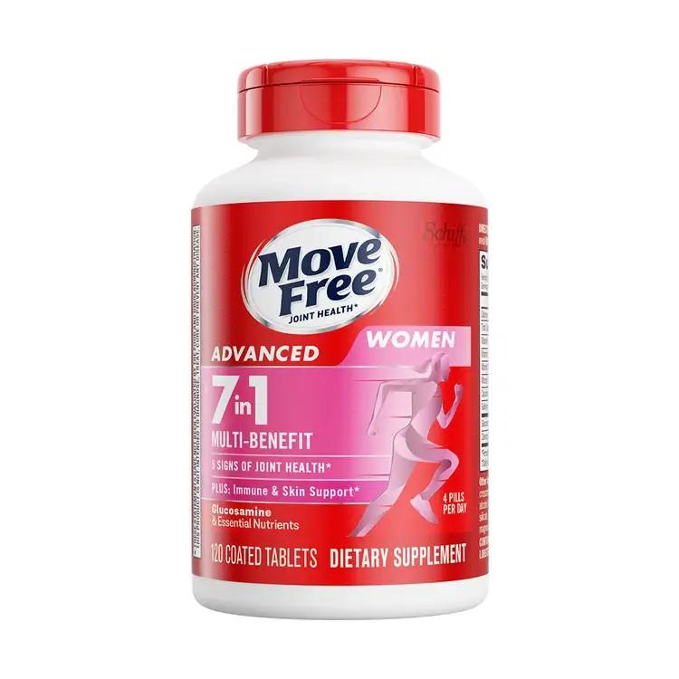 Move Free joint health 7-in-1 Glucosamine Chondroitin Plus Calcium Complex Vitamin  Supplements for Women Multi-Vitamins + Multi-Glucosamine 120 Pills