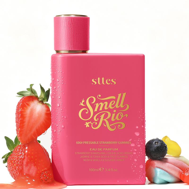 New Sttes Perfume 606# (Pressable Strawberry Gummies) – Eau de Parfum for Women – Richer Scent, Longer Lasting – Strawberry, Marshmallow, Fruit Gummies, Vanilla – Perfumes & Fragrances(100ml / 3.4 fl oz),back to school