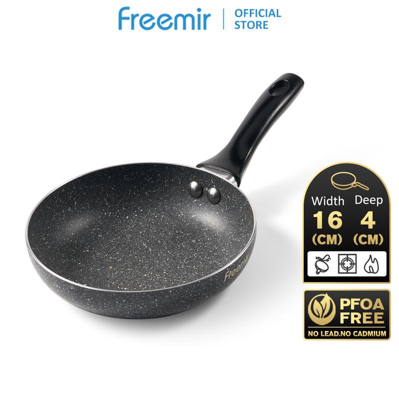 查看[[EXCLUSIVE] Freemir Wok Pan 16 cm Batu Granit Anti Lengket Wajan ...