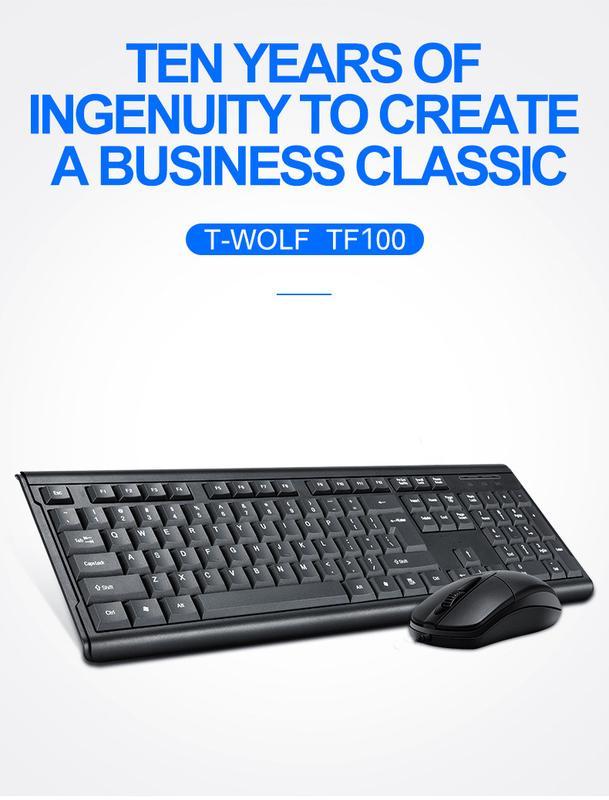 查看[T-WOLF TF-100 Mechanical Wireless Keyboard and Mouse Game Set]在 ...