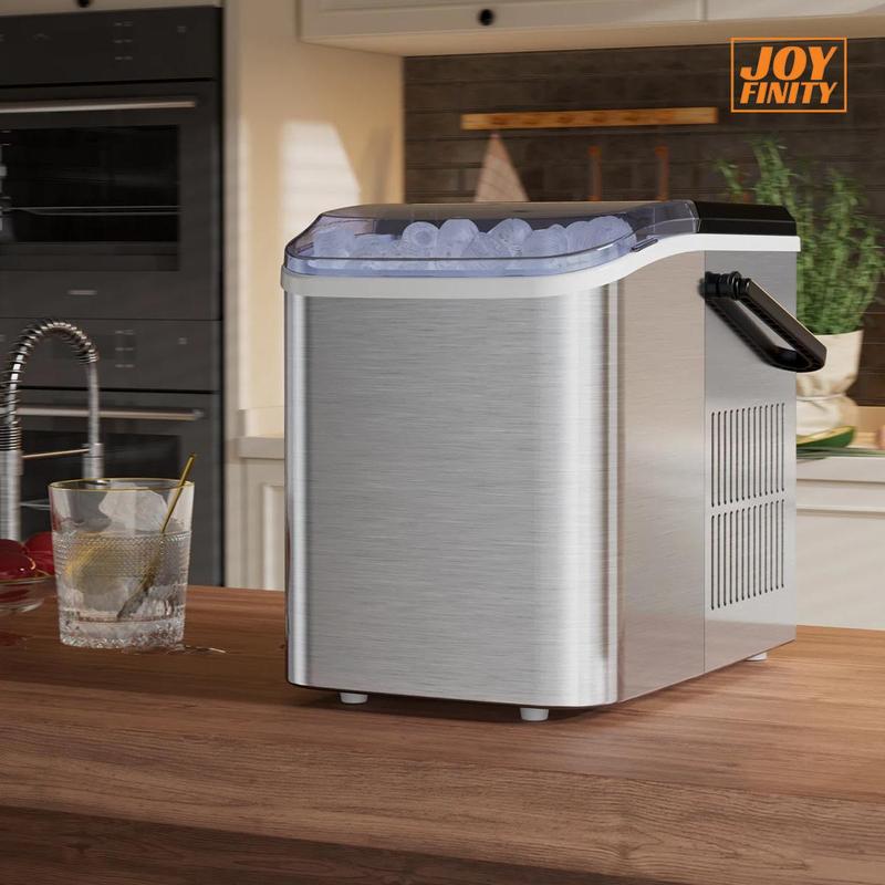 查看[JOYFINITY Ice Maker Countertop with Handle,Portable Ice Machine Self ...