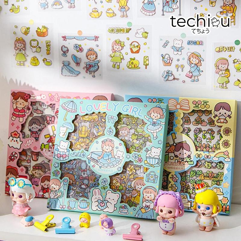 100pcs Happy Day Cute Stickers Box PVC Waterproof TikTok爆款商品分析 - GMV/销量 ...