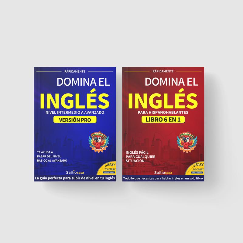 Master English Combo: Book 1 with Pronunciation and Basic Phrases + Book 2 with Advanced Grammar and Professional Conversations  | QR Code Audio + Translation + Exercises | The most comprehensive system for mastering real English
