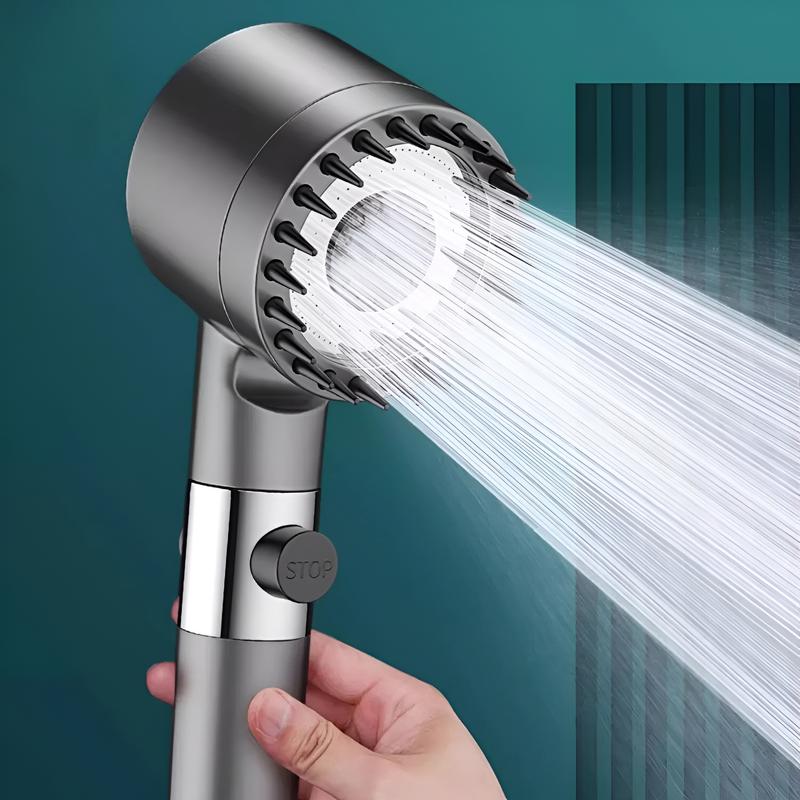 查看[4 Modes Shower Head High Pressure Showerhead One-Key Stop Water ...