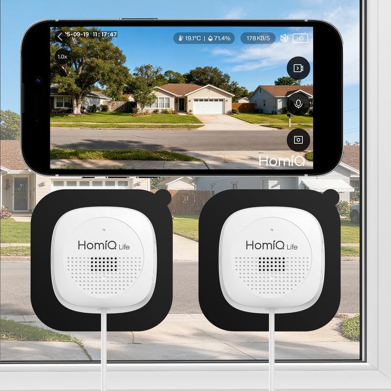 查看[HOMIQ LIFE Window Camera,Cameras for Home Security,2 Pack with Al ...