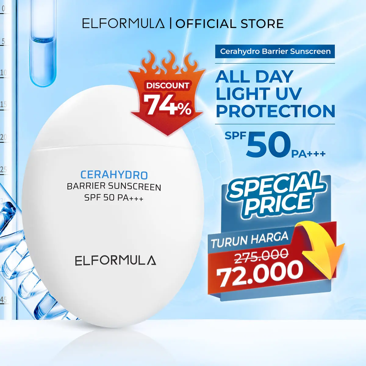 Elformula CeraHydro Barrier Repair Sunscreen SPF 50+++