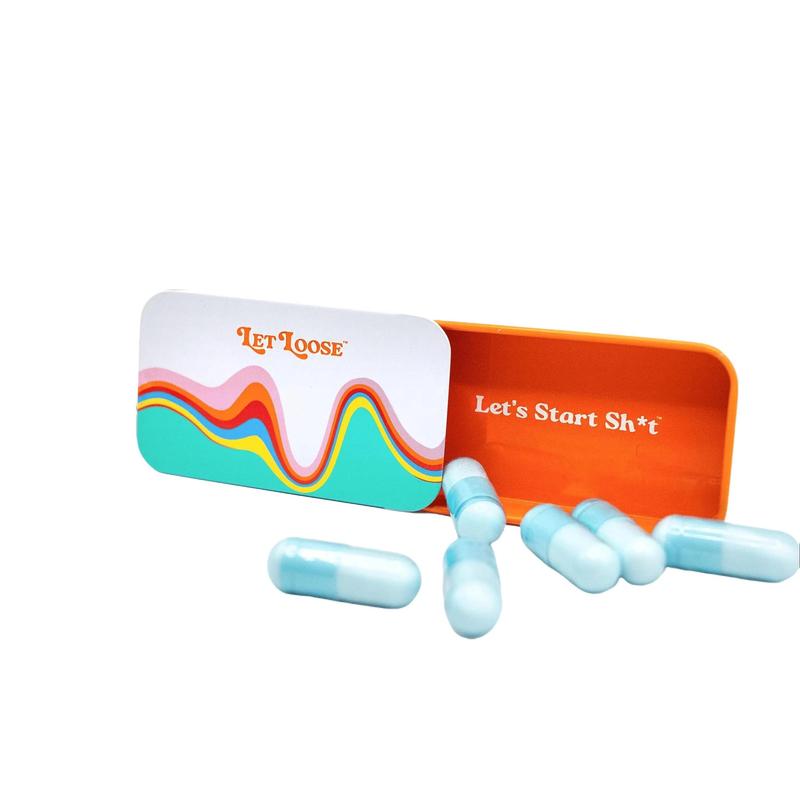 Let Loose Capsule Travel Tin Healthcare Multicolor