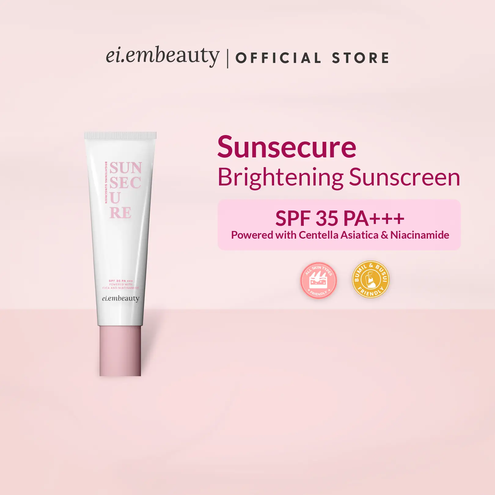 EIEM Beauty Sunsecure Brightening Sunscreen SPF35+++