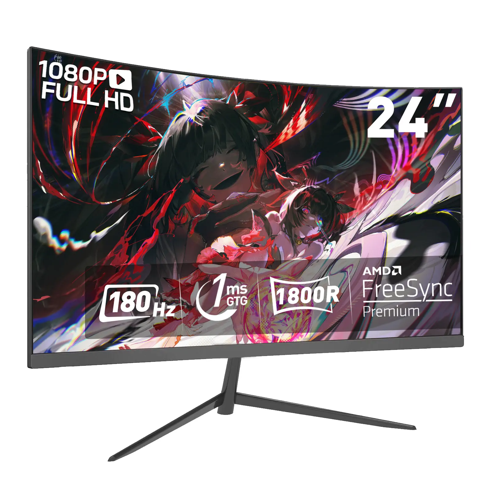 查看[24'' Curved 180Hz Gaming Monitor – 1ms Response,FHD,IPS,LED ...