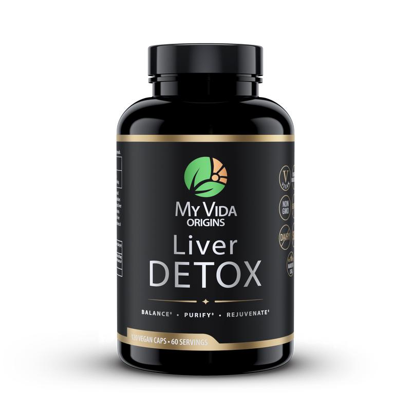 My Vida Origins Liver Detox with Organic Milk Thistle Organic Dandelion Extract and Choline with NAC – Liver Detox 120 Capsules