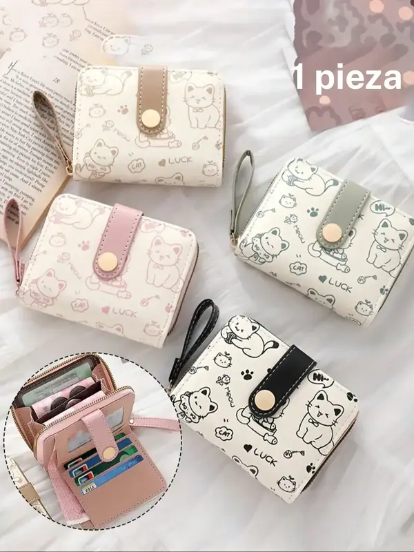 Women's Mini Wallet with Cute Cat Pattern, Wallet TikTok爆款商品分析 - GMV/销量 ...