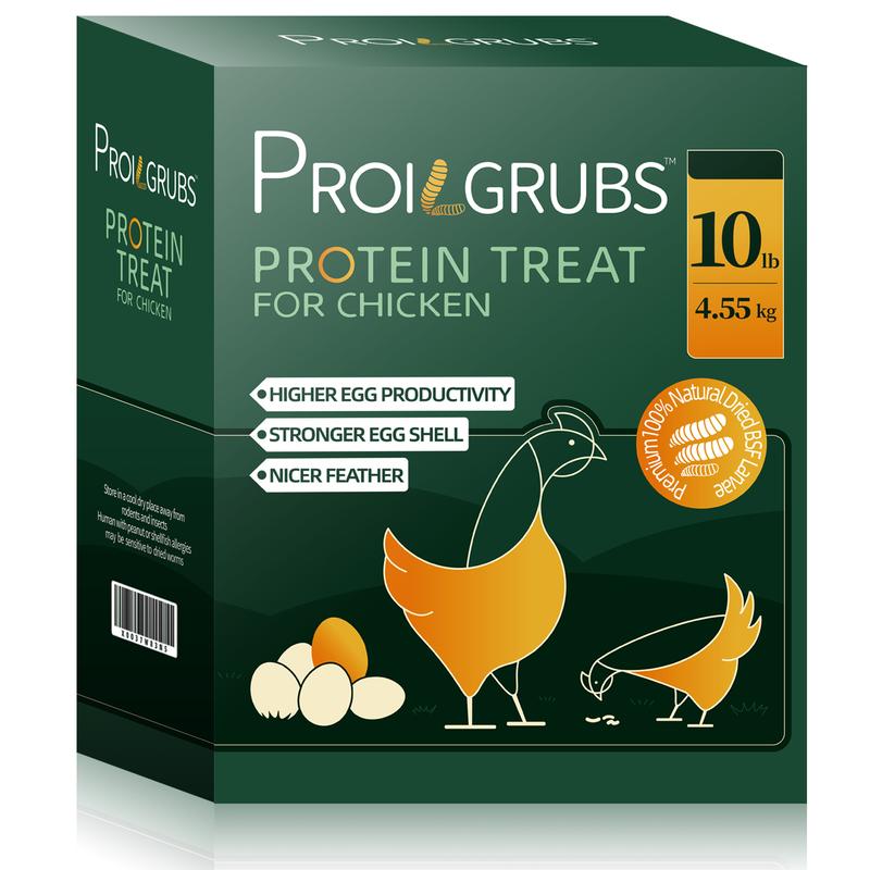 LuckyQ 11lb Non-GMO Dried Black Soldier Fly Larvae – High-Protein Treats For Chickens, Ducks, Birds, Reptiles