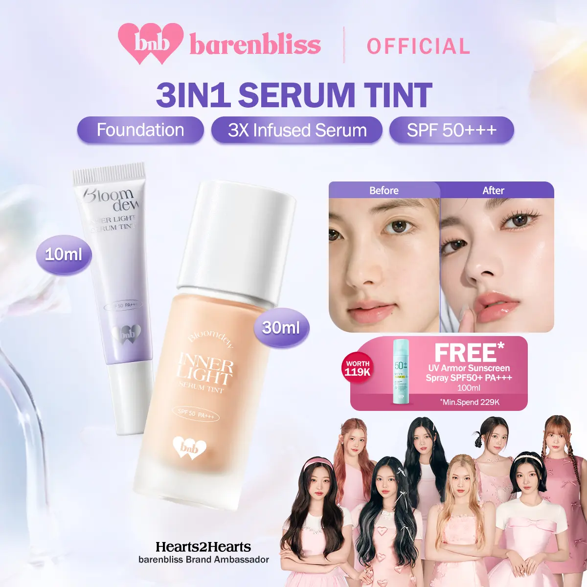 BNB Barenbliss Bloomdew Inner Light Serum Tint
