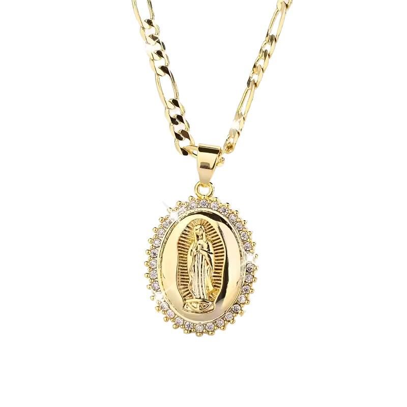 14K Gold Plated Virgin Mary Necklace | Cubic Zir TikTok爆款商品分析 - GMV/销量 ...