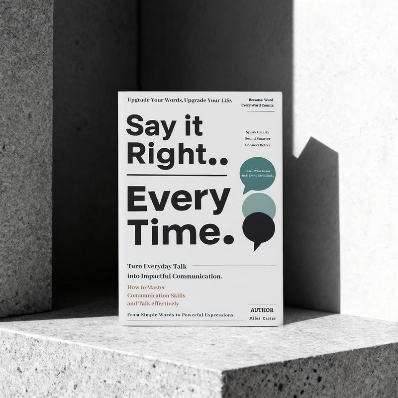 Communication Skills Book: Master Confident, Empathetic Expression for Key Occasions to Speak Effectively Every Time