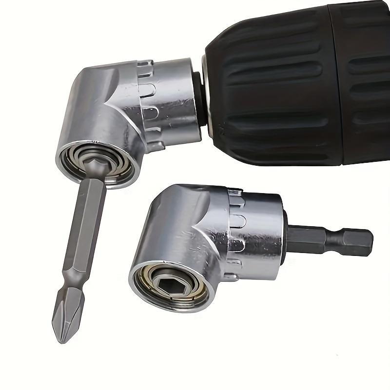 Angle Drill Bit Holder, 1/4 Strong Magnet Right Angle Driver Attachment ...