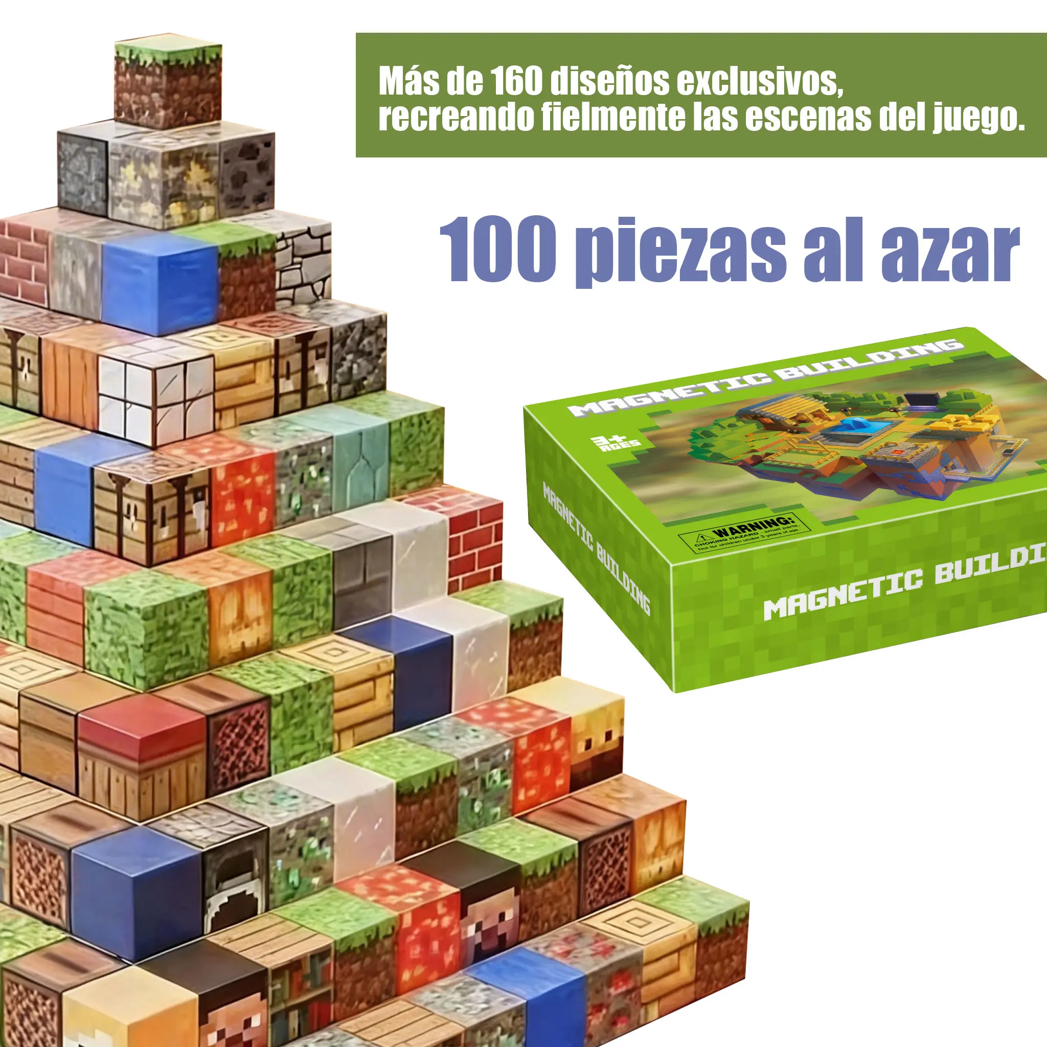 Set de 100 bloques magnéticos Minecraft! +160 dise TikTok爆款商品分析 - GMV ...