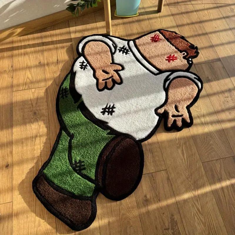 Cartoon Character Design Rug, Unique Rugs, Irregul TikTok爆款商品分析 - GMV ...