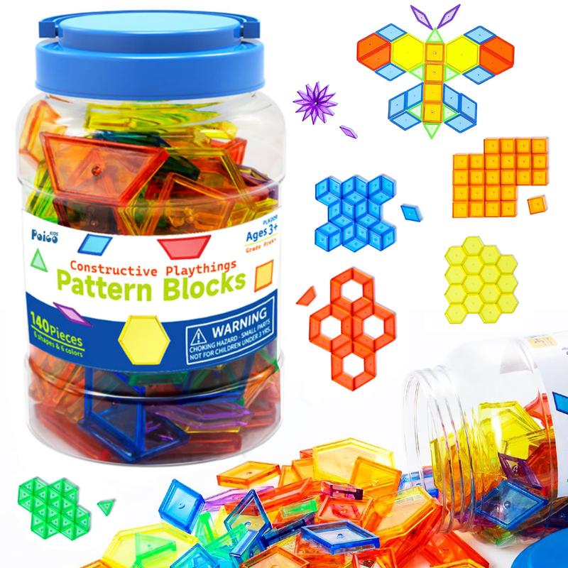 Translucent Pattern Builders 140 Pcs Translucent Pattern Blocks, Stem Building TikTok爆款商品分析 - GMV/销量 ...