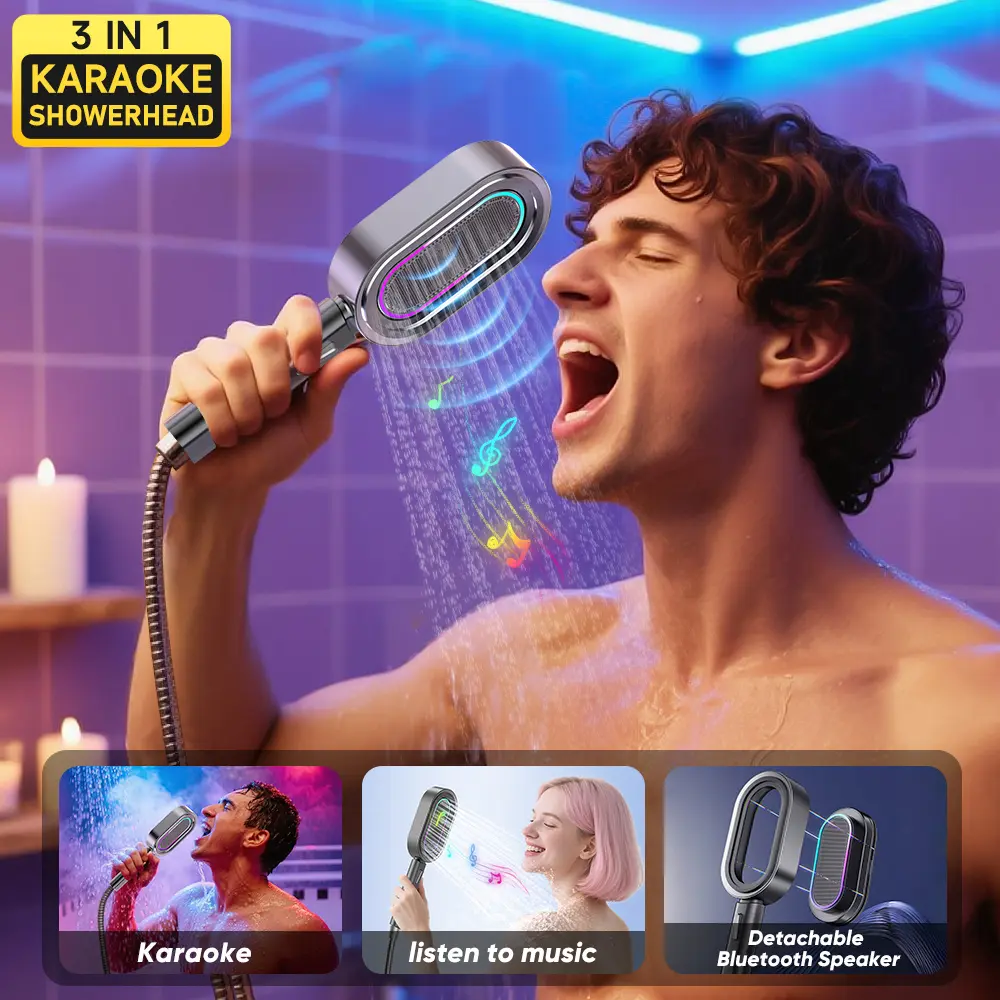 查看[ARVIN Bluetooth Shower Speaker with RGB LED Lights & Waterproof Mic ...