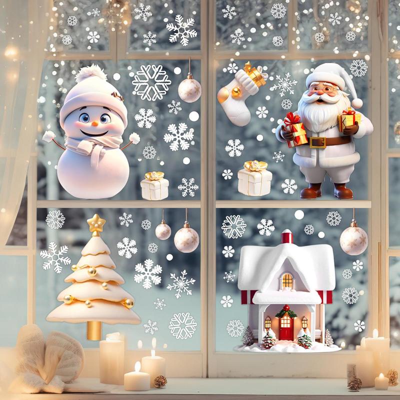 3D Window Sticker, 1 Set Snowman & Reindeer & Snow TikTok爆款商品分析 - GMV ...