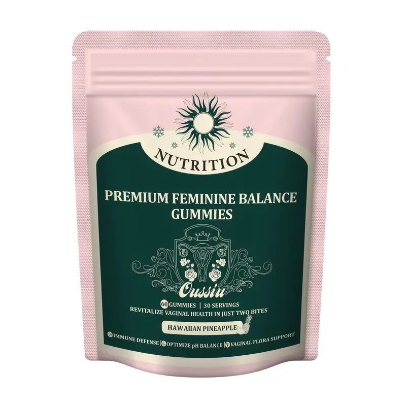 OUSSIU Feminine Balance Gummies-Hawailan Pineapple 60 Gummies 30 Servings