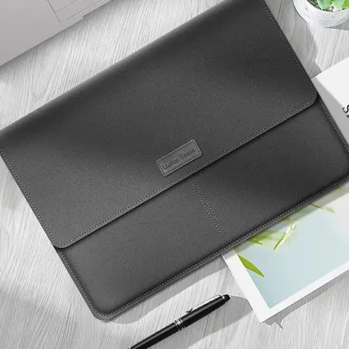 查看[Solid Color Laptop Case, 1 Count PU Leather 13 & 14 Inch Laptop ...