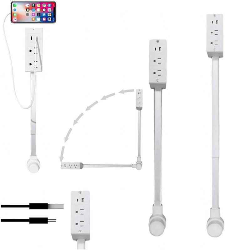 查看[【Extend Power Where You Need It】 TECHY 22–34" Rotating Wall Plug ...