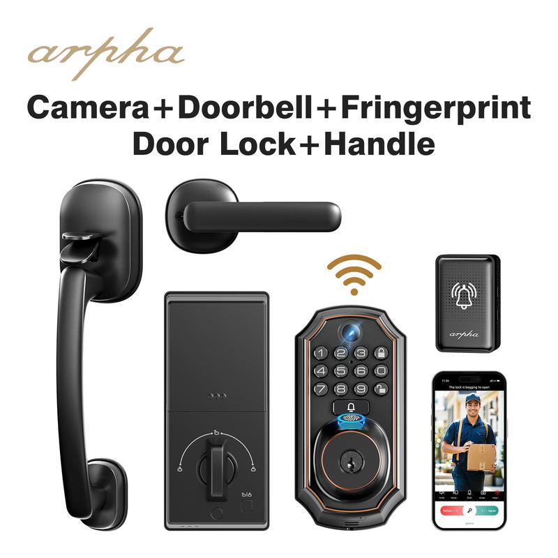 查看[Arpha D289 Keyless Door Lock Deadbolt with Handle Set - WiFi Door ...