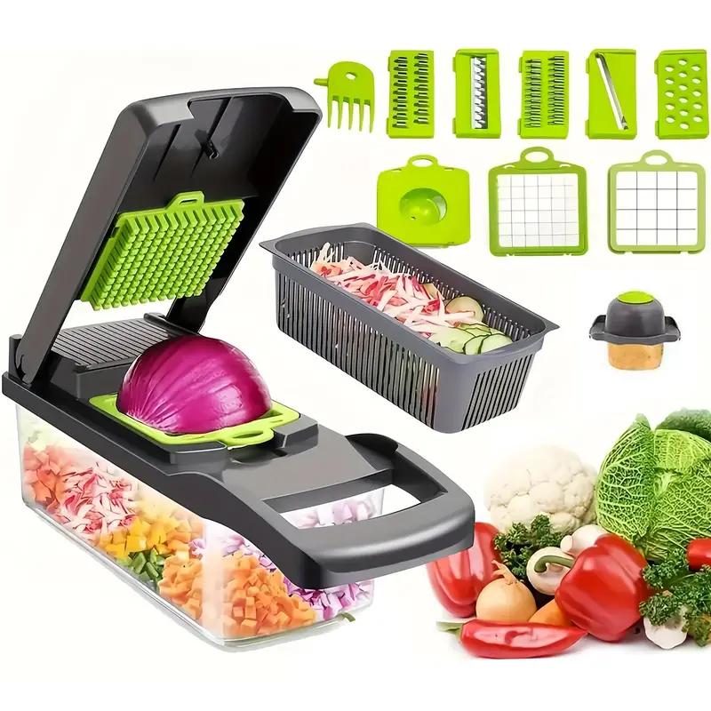 15pcs/set Premium Multifunctional Vegetable Chopper Set - Effortless ...