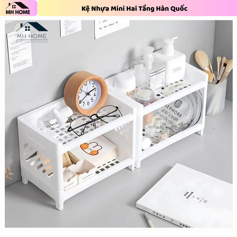 查看[[DEAL HOT]Kệ Nhựa Mini 2 Tầng Hàn Quốc Đựng Đồ Đa Năng Siêu Xinh Kệ ...