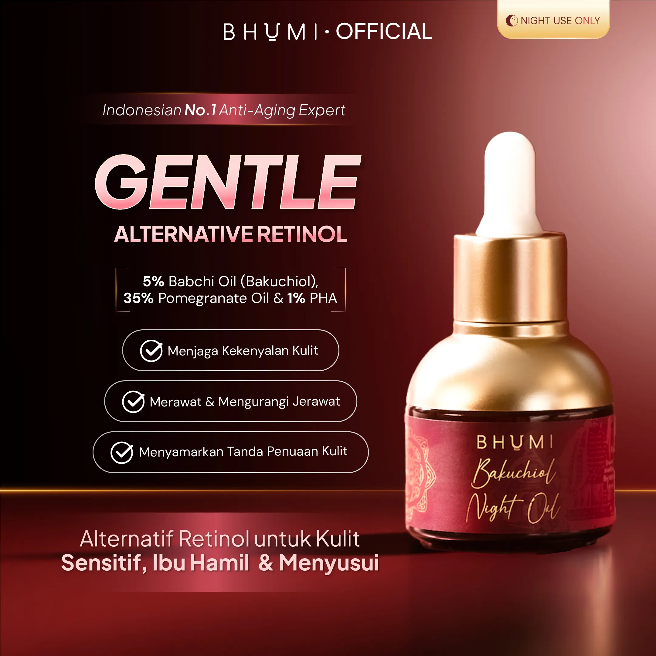 BHUMI Bakuchiol Night Oil