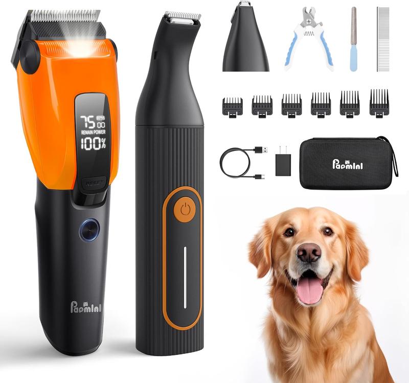 查看[Dog Grooming Kit for Heavy Thick Hair&Coats, 3 in 1 Dog Clippers for ...