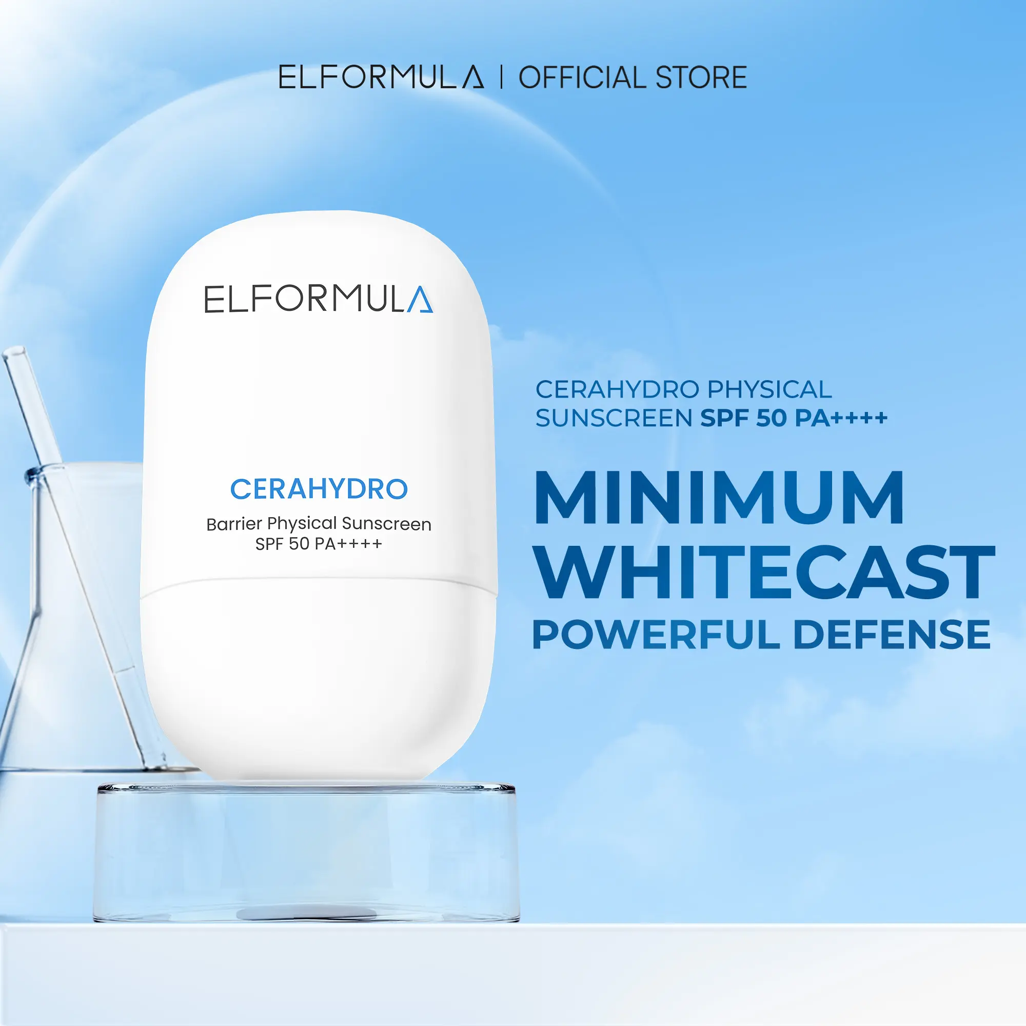 Elformula CeraHydro Physical Sunscreen SPF 50 PA++++