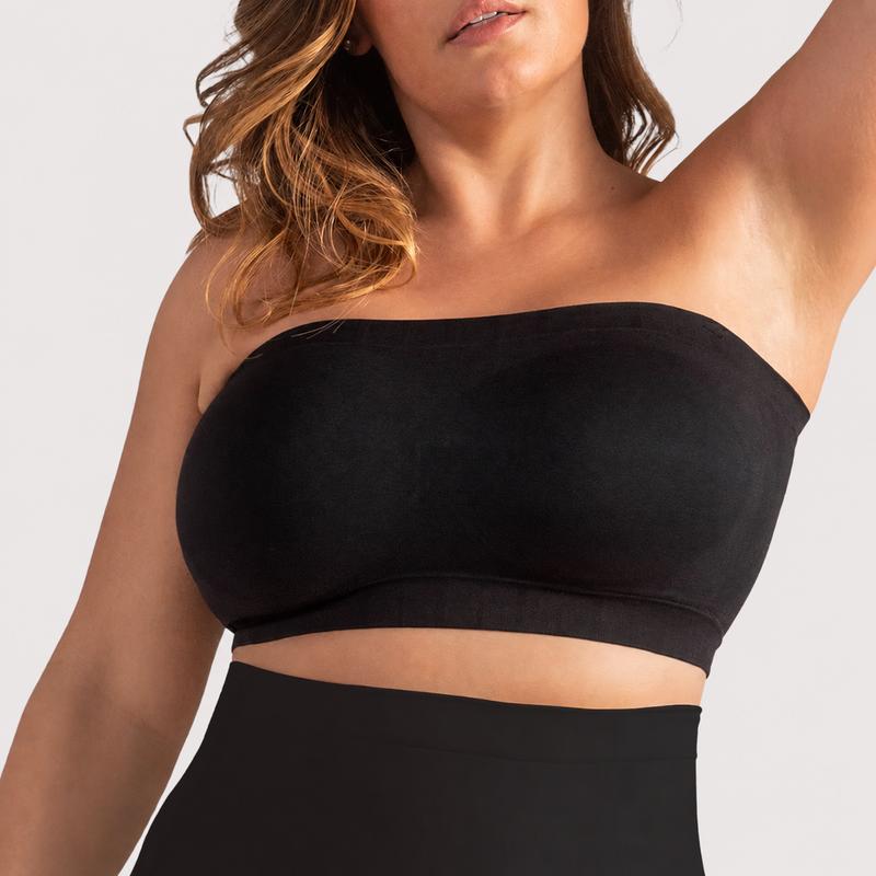 Shapermint Truekind Convertible Strapless Bandeau Bra with Wireless Comfort, Anti-Slip Grip & Removable Straps Fit Outfits