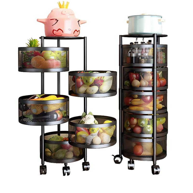 Kitchen Mesh Rack Movable Kitchen Storage Rack 3-5 Tier Mesh Organiz TikTok爆款商品分析 - GMV ...