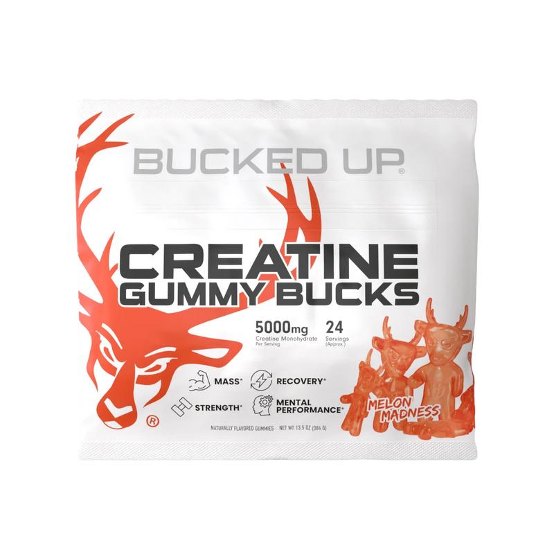 Bucked Up ALL NEW Creatine Monohydrate Gummies Supplement Healthcare Fitness creatine gummies