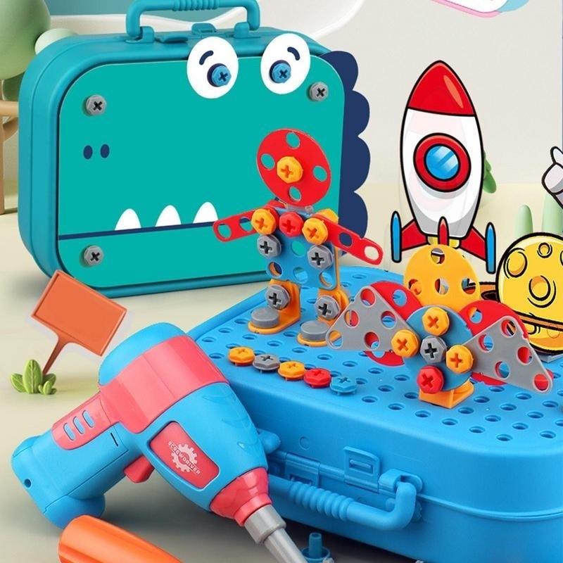 查看[351pcs/211pcs Building Blocks Children Electric Drill Toy Set Screw ...