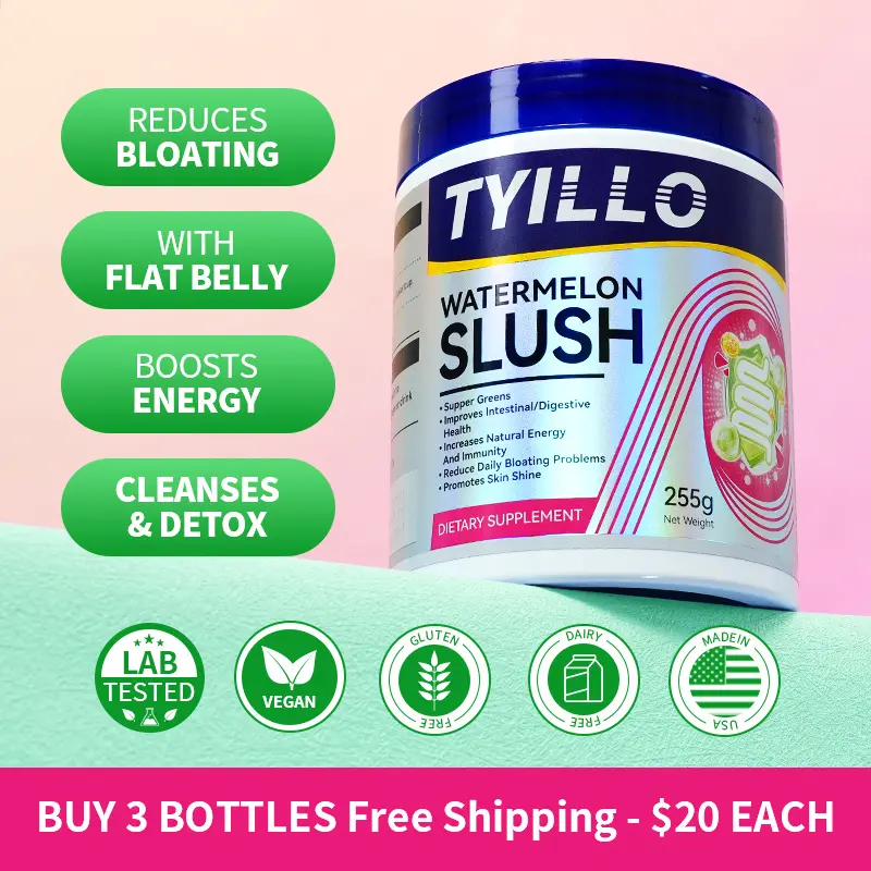 TYILLO Watermelon Slush Dietary Supplement - Edible Health Supplement for Active Lifestyle - 1 Scoop per 8-12oz - Ages 18+ - Drink, Fitness