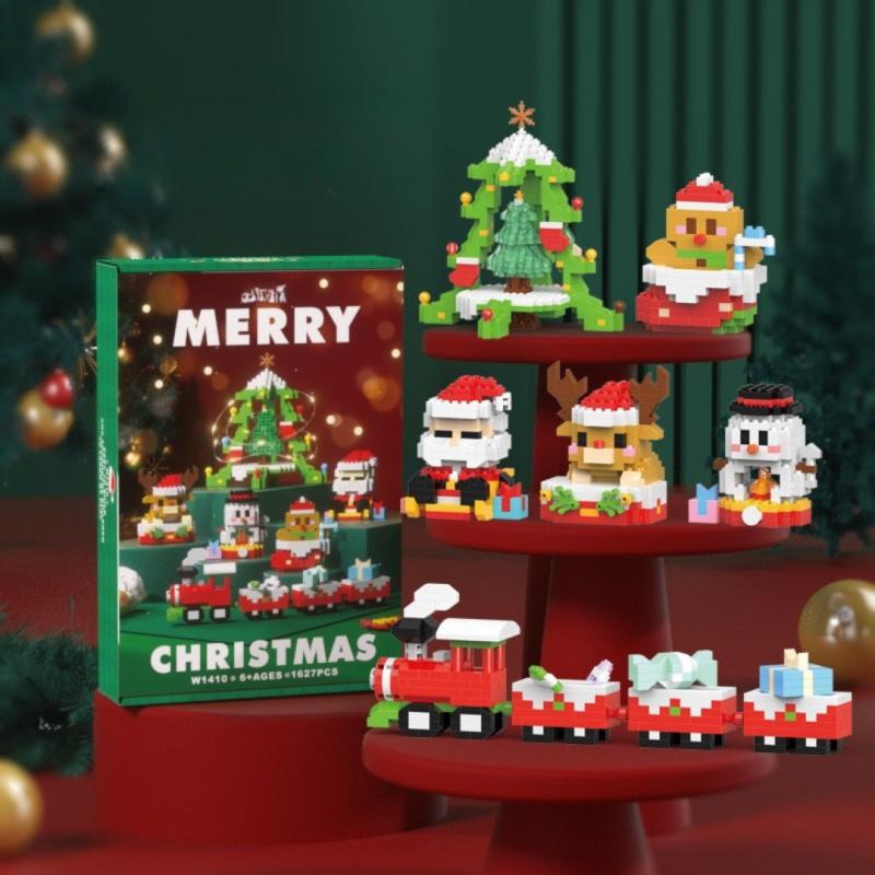 Santa Claus designs building block toys, 6 cute mi TikTok爆款商品分析 - GMV ...