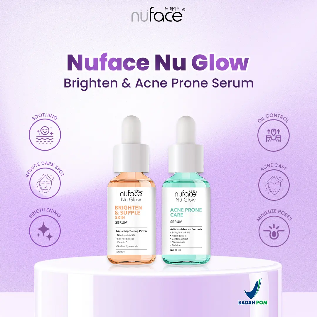 Nuface Nu Glow Liquid Brighten Supple Skin & Acne Prone Serum