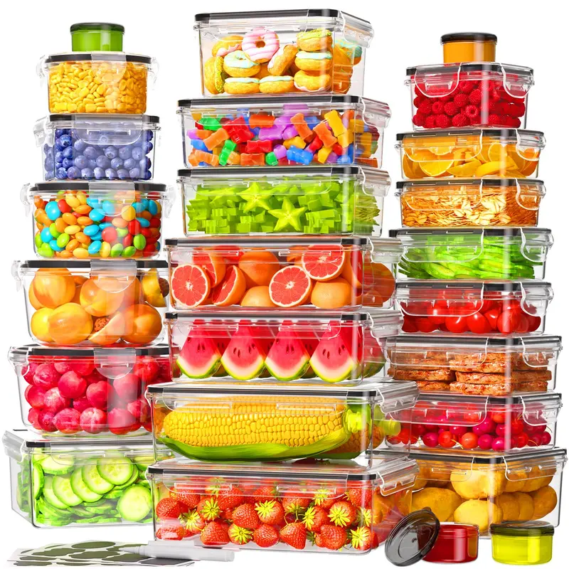 Food Storage Containers Complex 50 Pcs Large Food Storage Containers with Lids Air TikTok爆款商品分析 - GMV ...