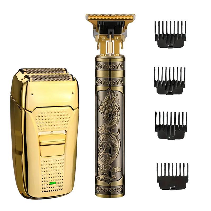 查看[Men's Electric Razor 2-in-1 - Gold Trimmer & Shaver, USB ...